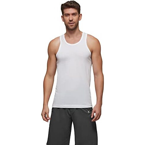 Xyxx Men's Ace Premium Cotton Modal Round Neck Vest Pack Of 4 (WhiteWhiteWhiteWhite Xl)