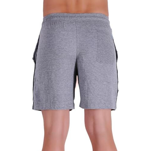 T.T. Men Cotton Bermuda Shorts Grey