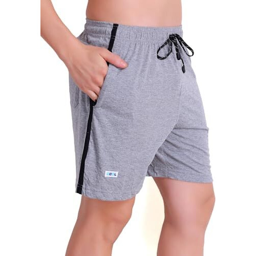 T.T. Men Cotton Bermuda Shorts Grey