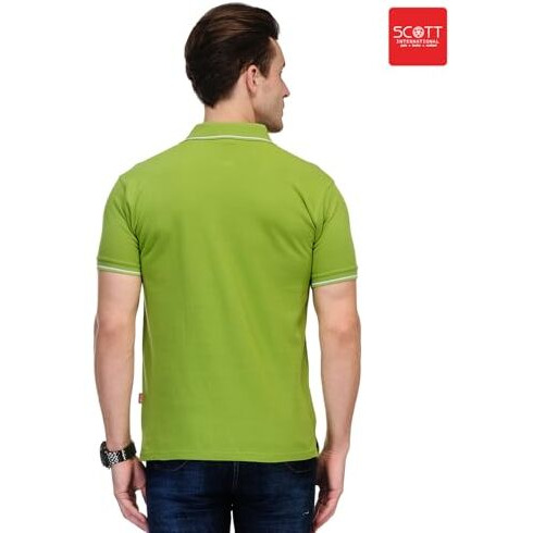 Scott International Men's Sustainable Organic Cotton Polo T Shirt | Collar Tshirts | T-Shirt For Men | Half Sleeves Plain T Shirt |T-Shirt |Tshirt For Men Stylish |Men's Tshirt
