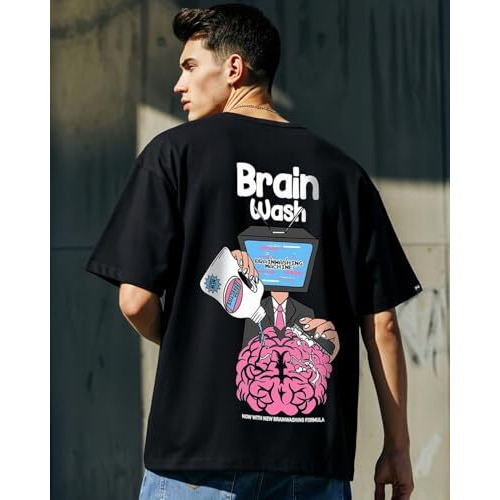 Bewakoof Men T-Shirt 1225817 Black L