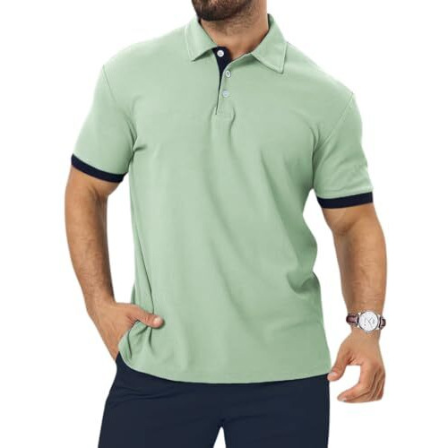 Toplot Men T-Shirt || T-Shirt For Men (Solid-Polo-5235-Pista-Xl)