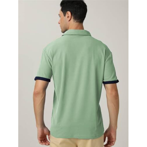 Toplot Men T-Shirt || T-Shirt For Men (Solid-Polo-5235-Pista-Xl)