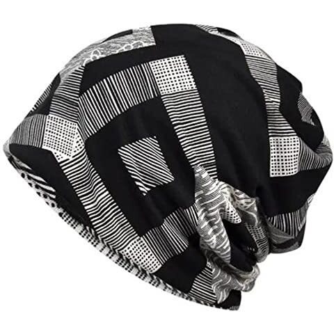Youstylo - You Are Priority Men's Women's Slouchy Blended Cotton Summer Winter Beanie Skull Multicolor Cap (Black, Free Size)