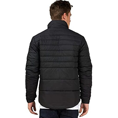 Ben Martin Men's Solid Bomber Jacket (Bm-Jkt-Fs-18012-40, Black-Large, Nylon)