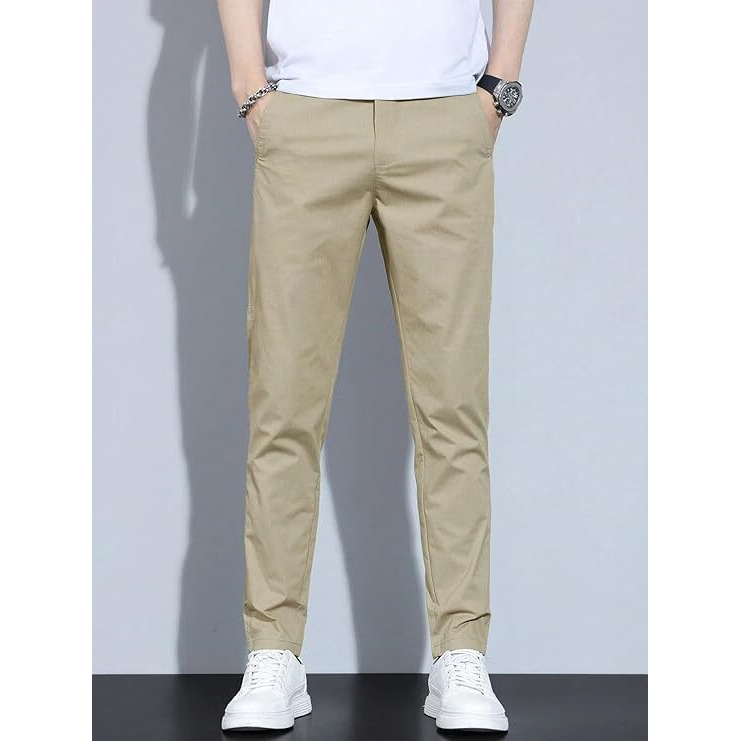 Vogaan Men's Cotton Regular Fit Trouser Pants | Casual Trouser For Men (Beige_34)