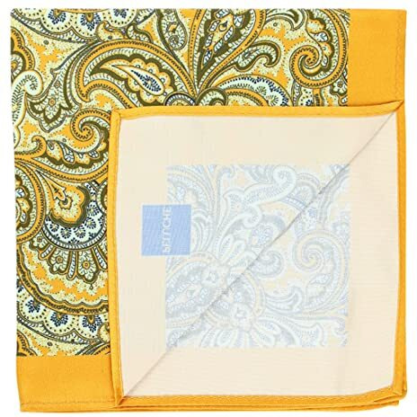Peluche Paisley Print Flow Pocket Square For Men