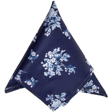 To The Nines Men's Pocket Square-Blue