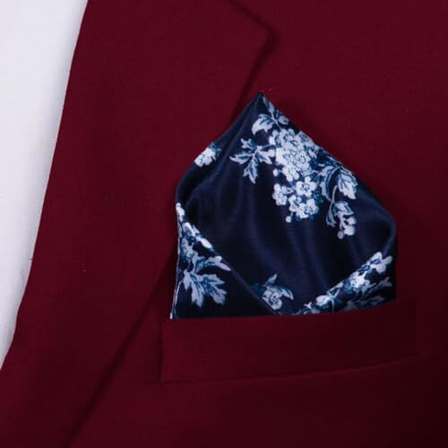 To The Nines Men's Pocket Square-Blue
