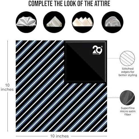 To The Nines Men's Pocket Square-Blue