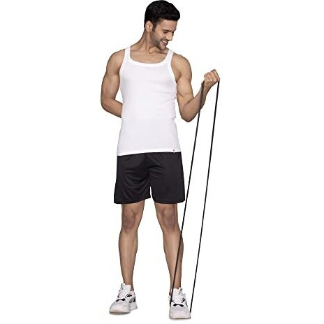 Xyxx Men Combed Cotton Vest, Regular Fit, Solid, Pack Of 1, Xygvest10M, Polar White, M