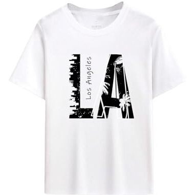 Lymio Men T-Shirt || T-Shirt For Men || Printed T Shirt || T-Shirt (T-La-1-5) (M, White)