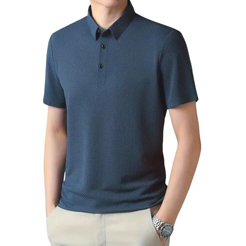 Poshax Men's Polyester Regular Fit T Shirt (T-33-Blue-2Xl_Blue