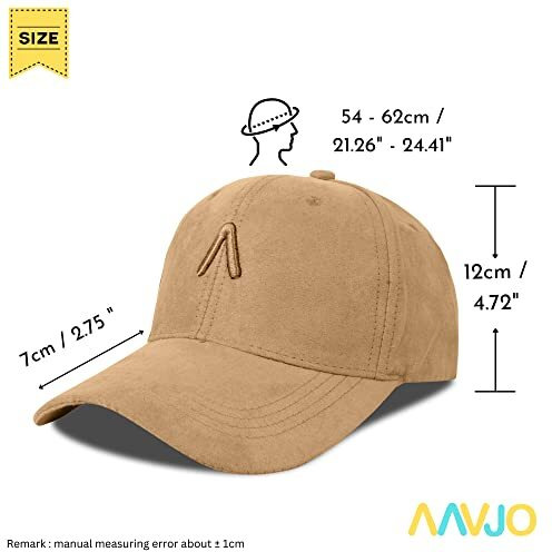 Aavjo Unisex Faux Suede Baseball Adjustable Cap For Men Women (Mustard Yellow)
