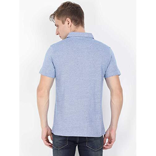 Ecoline Clothing Eco-Friendly Men's 50/50 Blend Polo Regular Fit T-Shirt (Ink_Large)