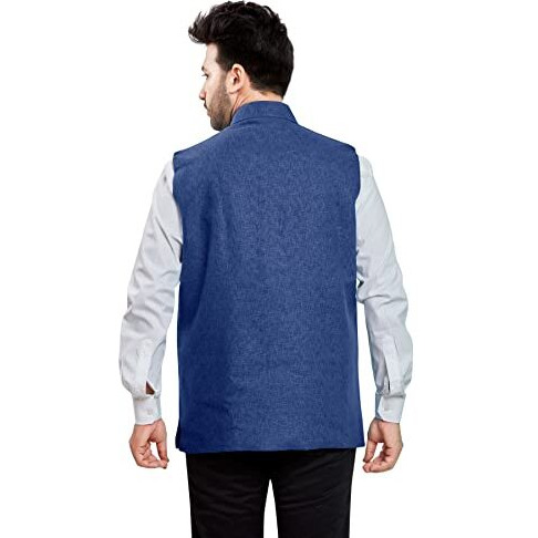 Be Active Men's Linen Blend Nehru Jacket With Mandarin Collar || Ethnic Koti For Men || Men Koti Formal|| Men Koti Wedding (Rfkt0001 1 (Frm) Xl)