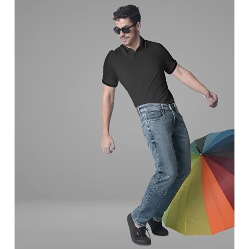 I'sol MenS Tapered Slim Fit Comfortable Mid Rise Stretchable Jeans