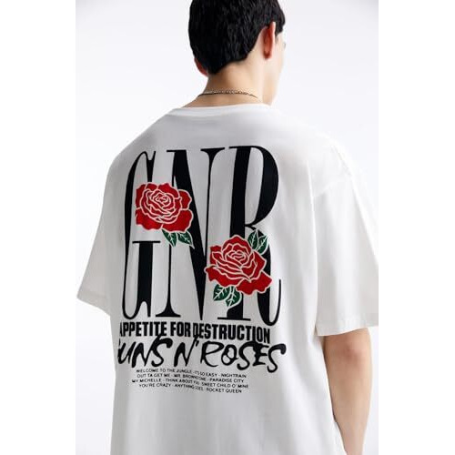 Greciilooks Men's Regular Fit T-Shirt (Gl-Mt-1170_White S)