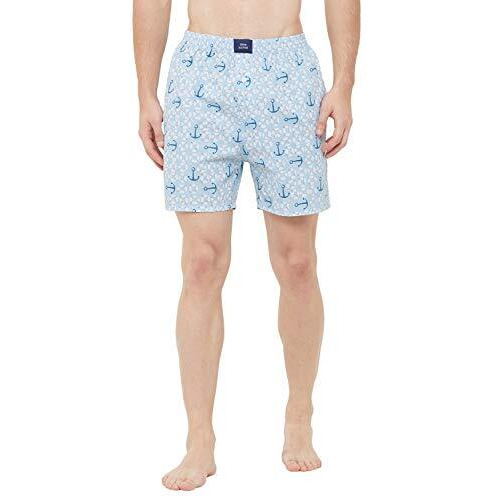 Urban Scottish Men's Cotton Printed Boxers Pack Of 2 Multicolour Large