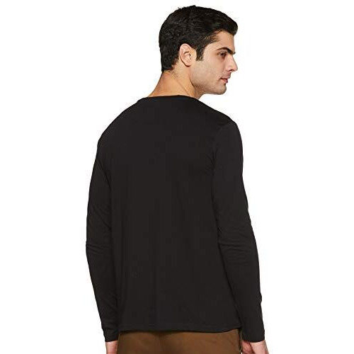 Amazon Brand - Symbol Cotton Men's Graphic Regular T-Shirt (Aw19Tee24_Black M)