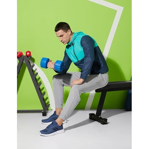 Amazon Brand - Symbol Men's Sports Mid Rise Track Pants I Quick To Dry (Running I Gym I Workout) Lt Grey Mel,Zip Large