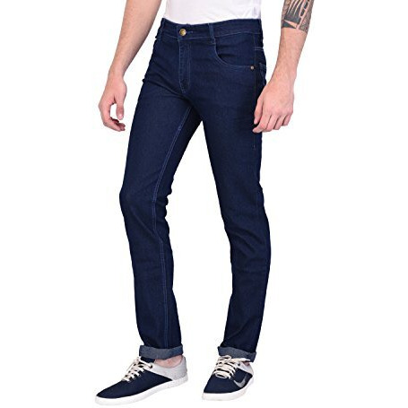 Studio Nexx Men's Regular Fit Stretch Jeans, Blue - Size 38