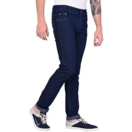 Studio Nexx Men's Regular Fit Stretch Jeans, Blue - Size 38