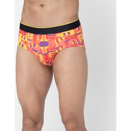 Bummer Men's Multicolor Printed Micro Modal Briefs Underwear | Ultra Soft & Breathable | Pack Of 1