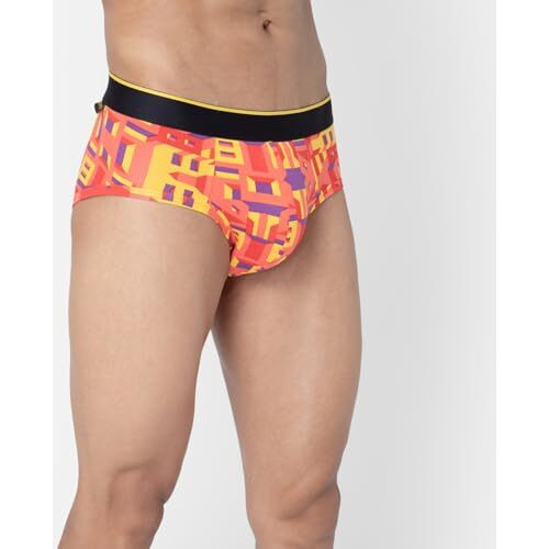 Bummer Men's Multicolor Printed Micro Modal Briefs Underwear | Ultra Soft & Breathable | Pack Of 1