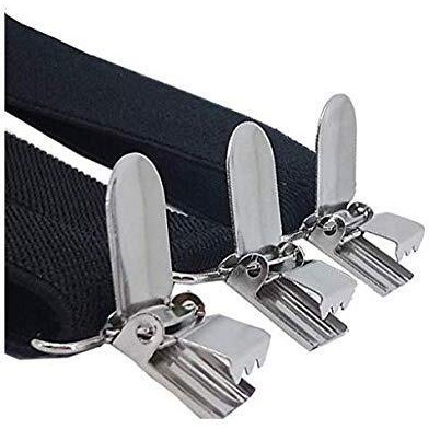 Accery Adjustable Elastic Y Back Style Suspenders For Men And Women (Beige)