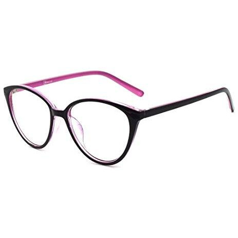 Peter Jones Cateye Blue Light Blocking Reading Glasses For Women | Computer Readers Uv Protection Lenses (Ag128, Size Medium)