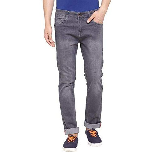 Ben Martin Men's Regular Fit Stylish Stretchable 34 Size Grey Casusal Denim Mid Rise Jeans Pant For Men, Jj3-9