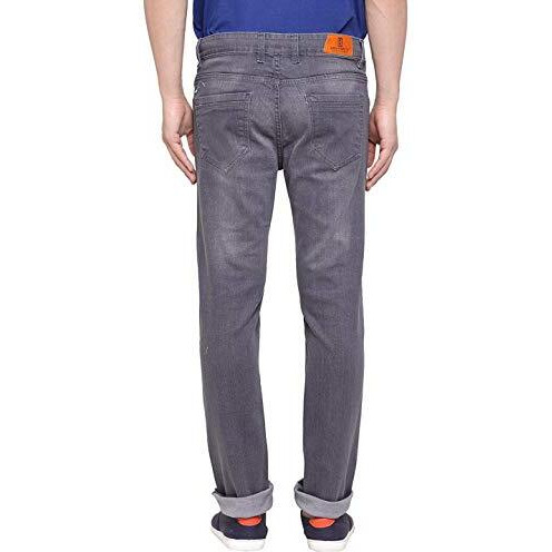 Ben Martin Men's Regular Fit Stylish Stretchable 34 Size Grey Casusal Denim Mid Rise Jeans Pant For Men, Jj3-9
