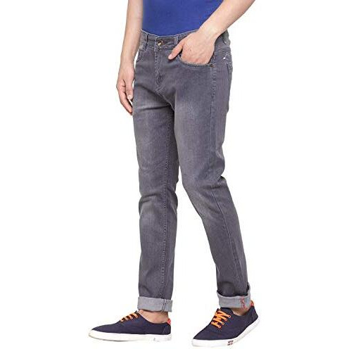 Ben Martin Men's Regular Fit Stylish Stretchable 34 Size Grey Casusal Denim Mid Rise Jeans Pant For Men, Jj3-9