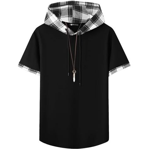 Jump Cuts||Mens Printed Tshirt||Hooded Neck||Hoodie For Men||Oversized Tshirt For Men Black