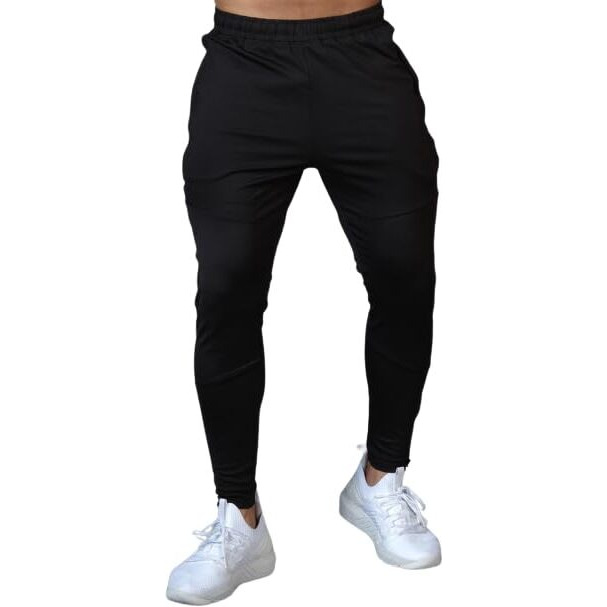 Fuaark Sports And Gym Hybrid Slim Track Pants For Men Black