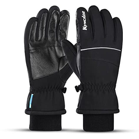 Gustave Professional Winter Gloves For Skiing, Warm Riding Gloves Touch Screen Finger Anti-Slip Design, Ski Gloves, Bike Gloves Windproof Waterproof Riding Gloves For Men(L)