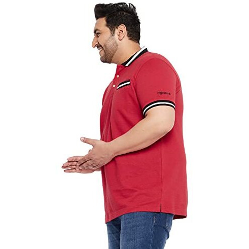Bigbanana Men's Regular Fit Polo (Evero,Red,3Xl)