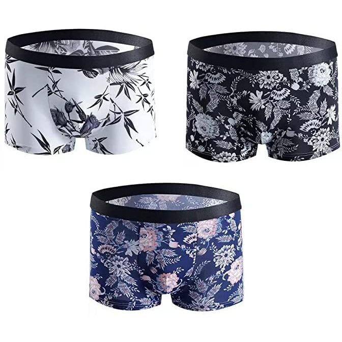 Dhruva Sales Trunks For Men Ultra Soft And Durable Micro Modal Fabric Printed Multi-Colored (Pack Of 4) (L) Multicolour