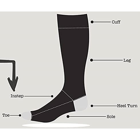 Balenzia Men's Classic Solid-Colored Formal Business Wear Crew Length Socks For Men's | Made With Fine Cotton & Spandex (Black, Navy, Dark Grey)