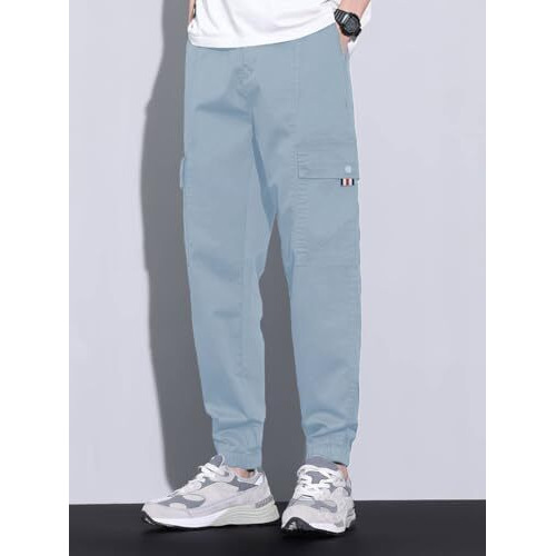 Tagdo Relax Fit Men's Cargo (Rf-Cargo-2004-Aqua-32)