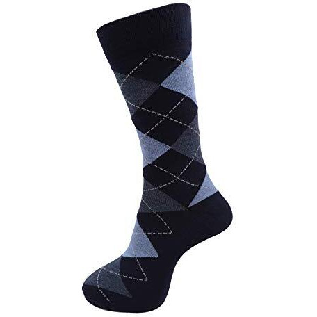 Rc. Royal Class Men's Calf Length Formal Multicolored Cotton Socks (Pack Of 5 Pairs)