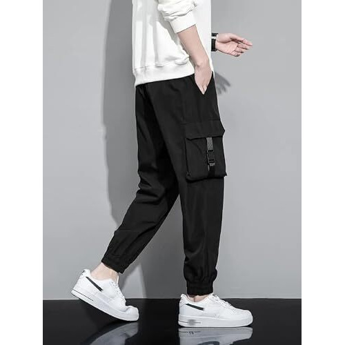 Lymio Loose Men Cargo (Cargo-80-Black-M_Black