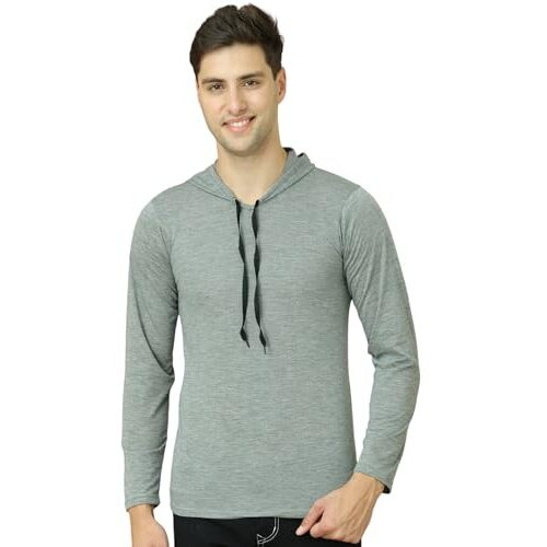 Vimal Jonney Regular Fit Grey Men Fullsleeve Tshirts (Pack Of 1)-Vimal640386