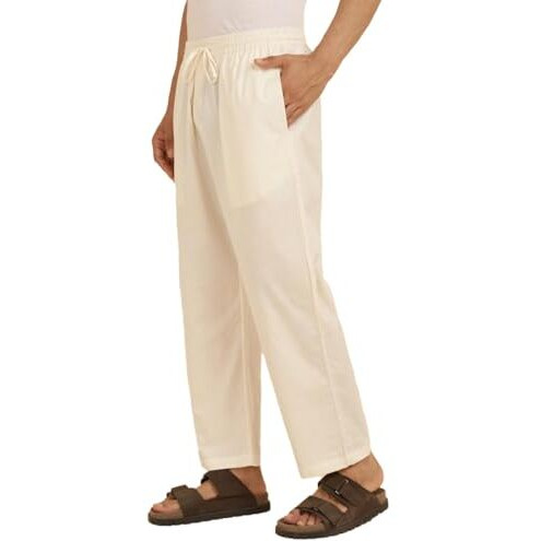 Fabindia Men's Regular Fit Pants (1037557Natural_Grey