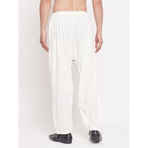 Vastramay Men's Cream Cotton Patiala Salwar_Vasmpty002Cr_36