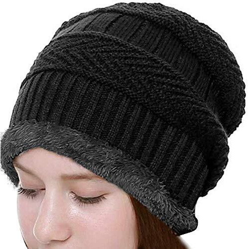 Adbucks Unisex Wool Cap (Fru_Cap_Black_Free Size)