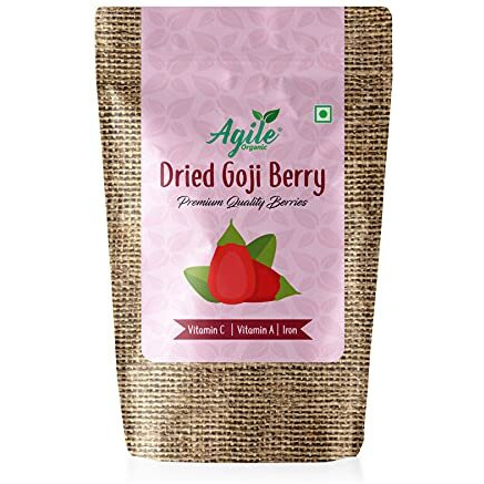 Agile Organic Premium Whole Dried Goji Berries, 500G | Immunity Building