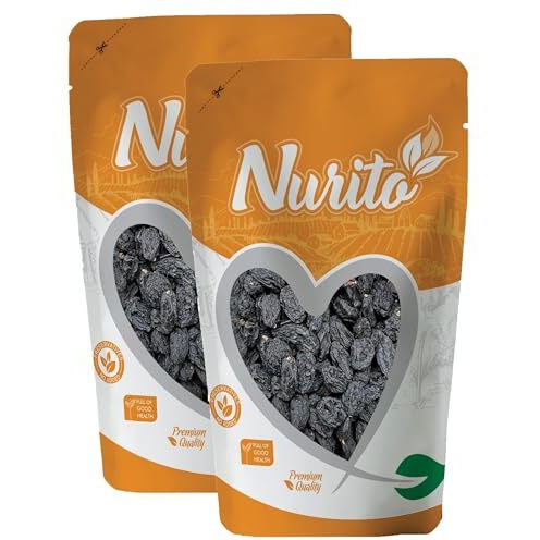 Nurito Premium Dry Fruits (Black Raisin/Kali Darakh, 500 Grams), Fresh