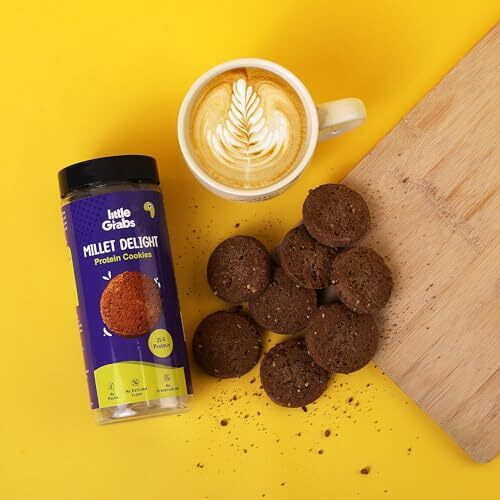 Little Grabs Foods Millet, Cranberry & Dry Fruits Cookies/Biscuits For Kids & Adults | No Sugar, Healthy Tiffin Snacks For Kids/Babies | The Best Healthy Cookies Gift (Pack Of 3, 150 Grams Each)